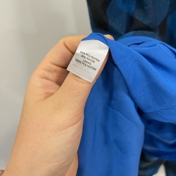 Trouve Assymetrical Buffalo Plaid Dress Sleeveless - Picture 7 of 7